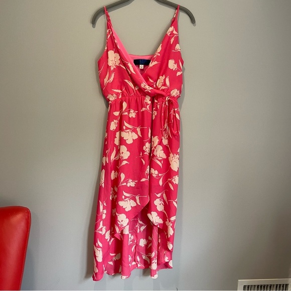 Blue Rain Pink and White Floral Dress - Picture 1 of 5